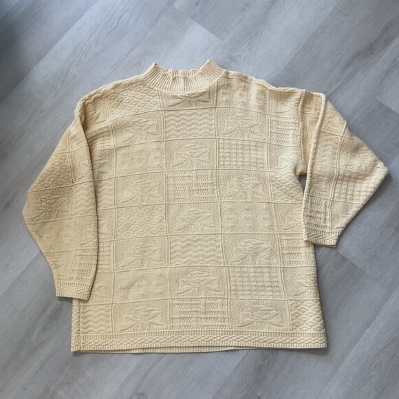 Spunky Knit Womens Size XL Yellow Long Sleeve Sweater - Picture 1 of 8
